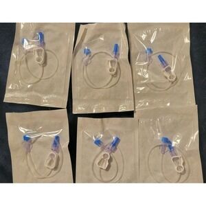 6  12" Extension Set, Minibore, Male/Female‎ Luer Lock with Pinch Clamp (9)